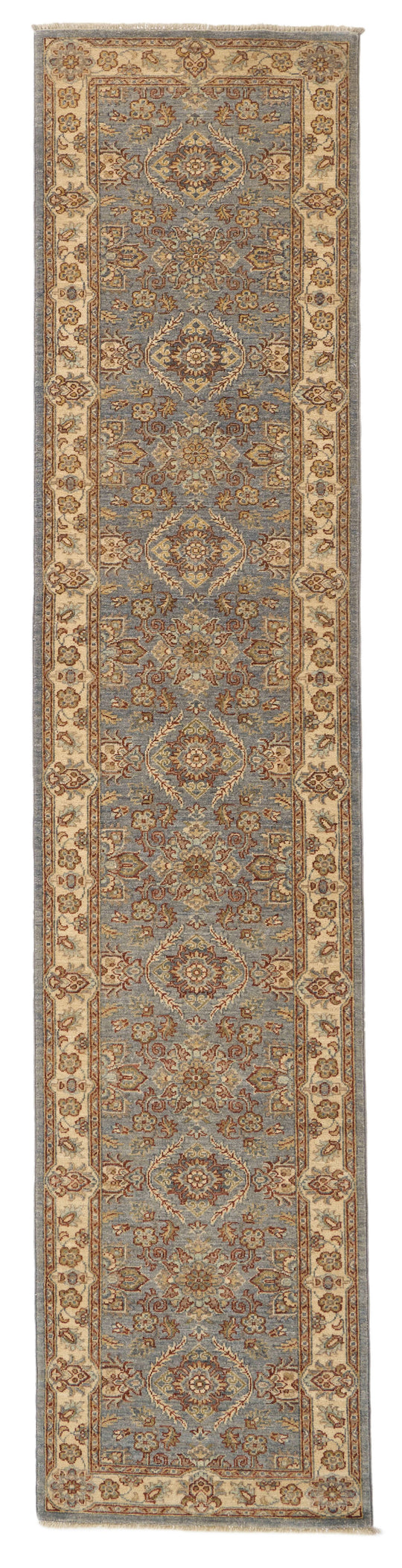3x11 Gray and Ivory Turkish Persian Runner