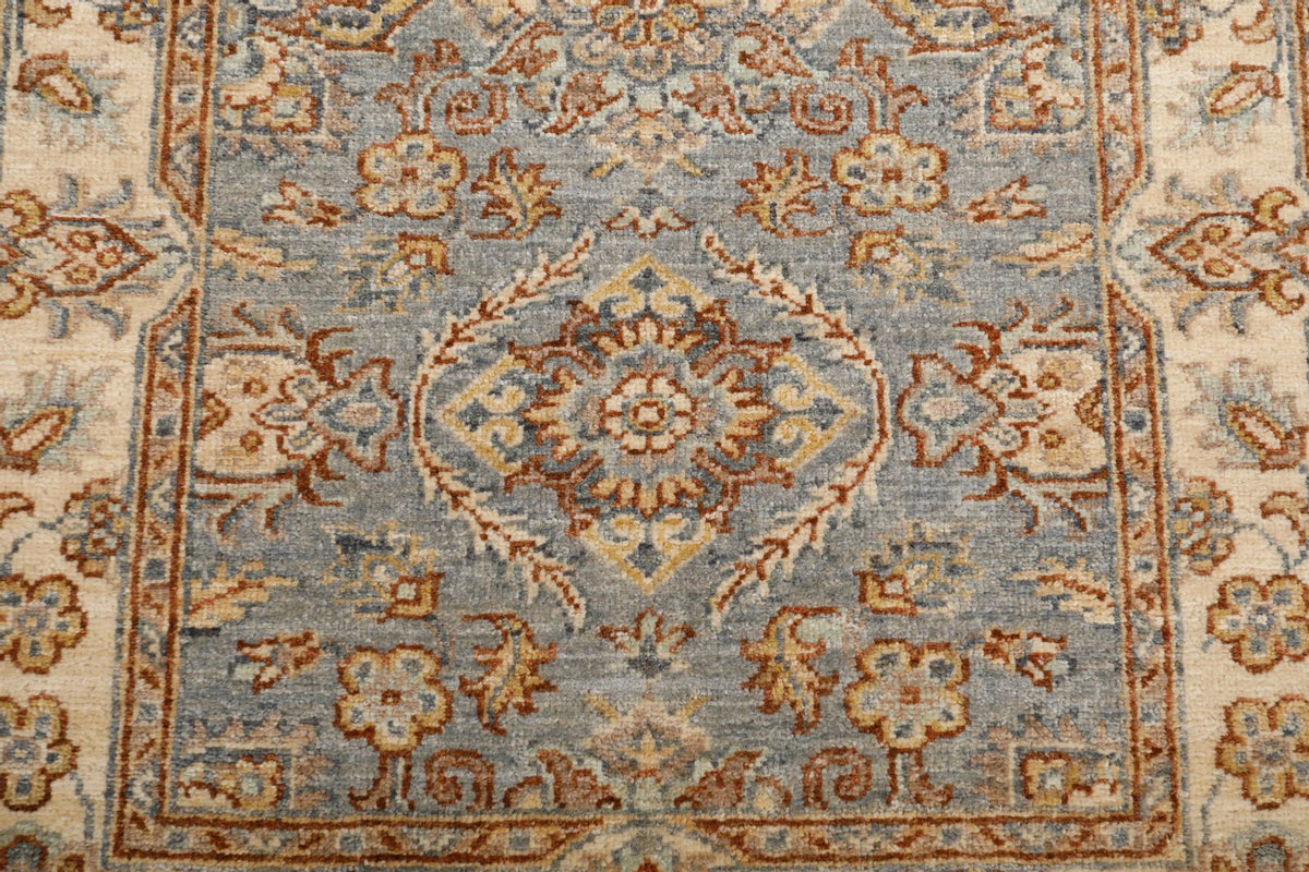 3x11 Gray and Ivory Turkish Persian Runner