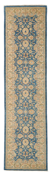 3x12 Blue and Ivory Turkish Persian Runner