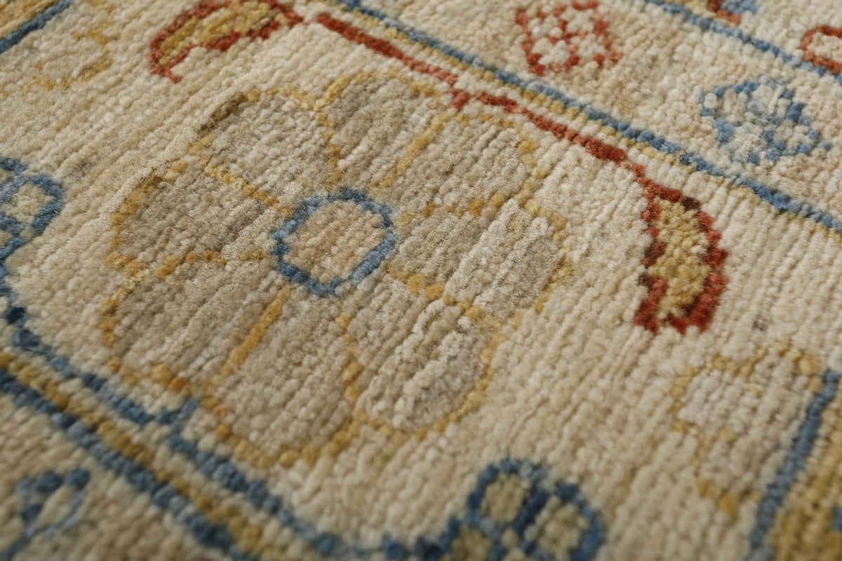 3x12 Blue and Ivory Turkish Persian Runner