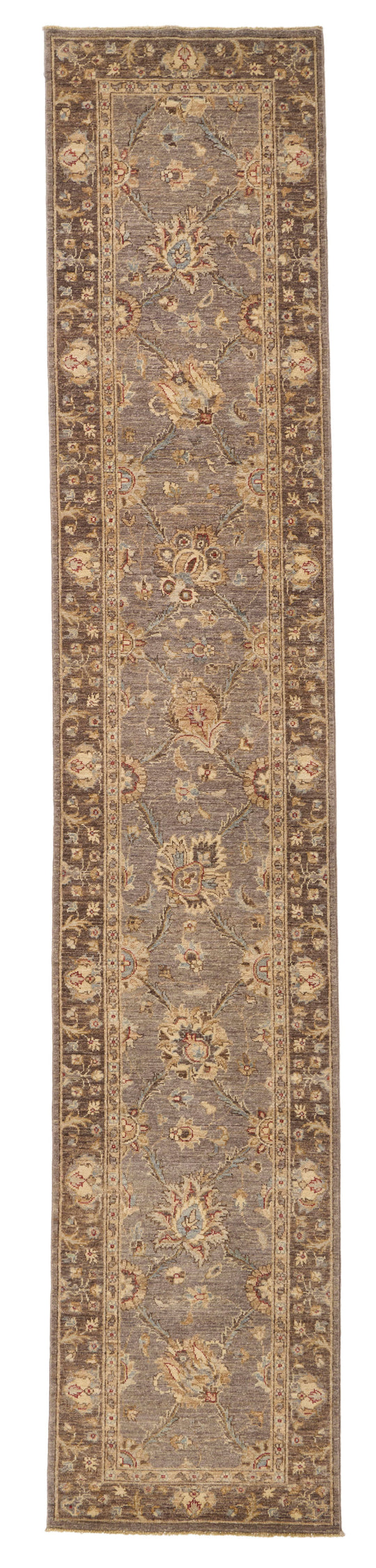 3x13 Light Brown and Brown Anatolian Tribal Runner