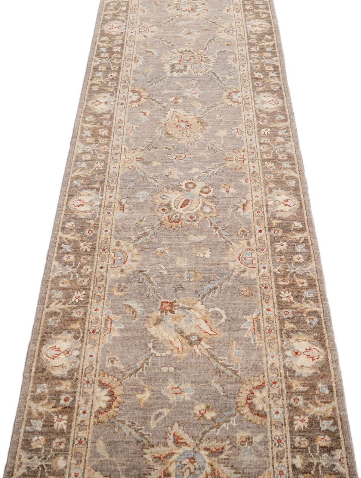 3x13 Light Brown and Brown Anatolian Tribal Runner