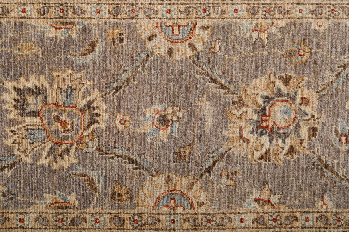 3x13 Light Brown and Brown Anatolian Tribal Runner