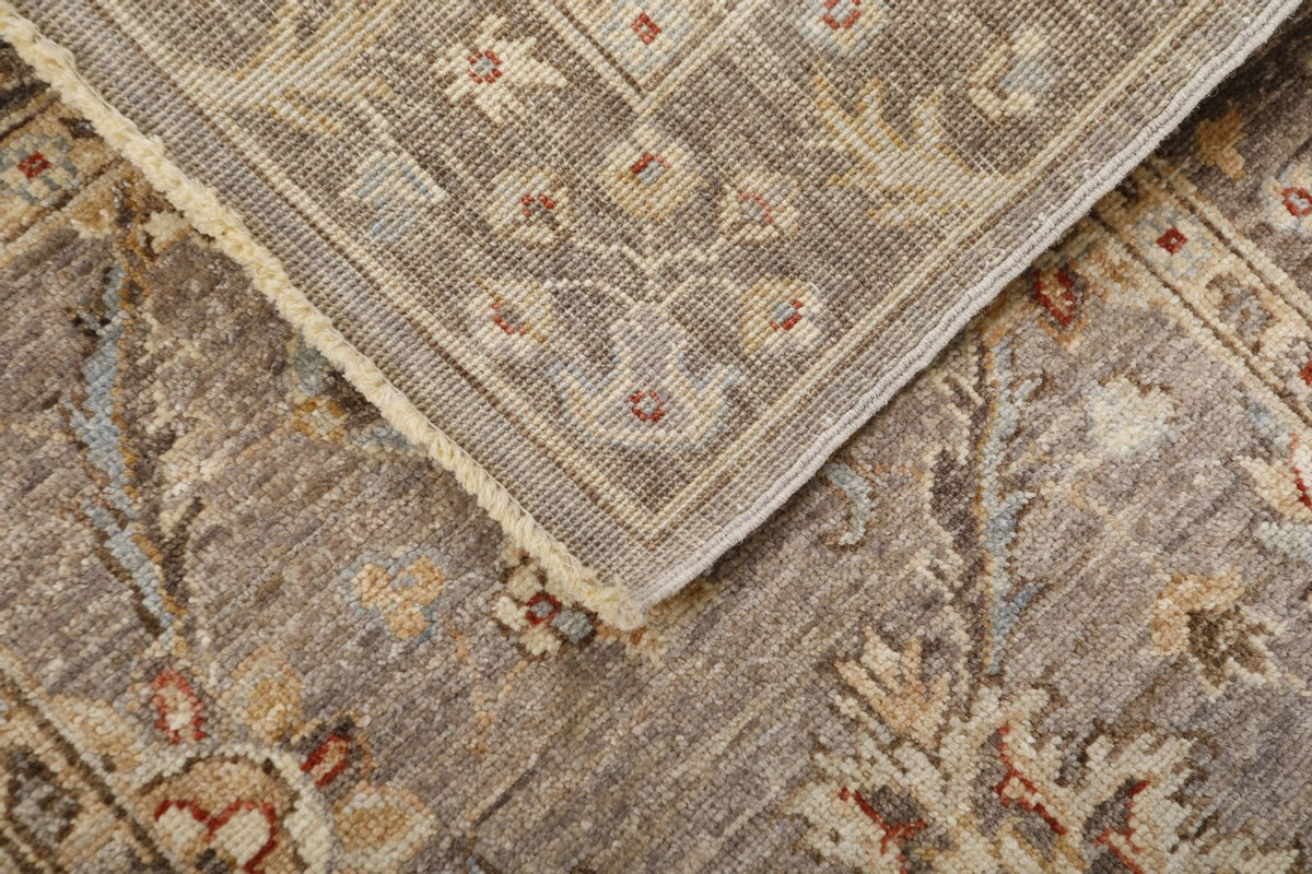 3x13 Light Brown and Brown Anatolian Tribal Runner