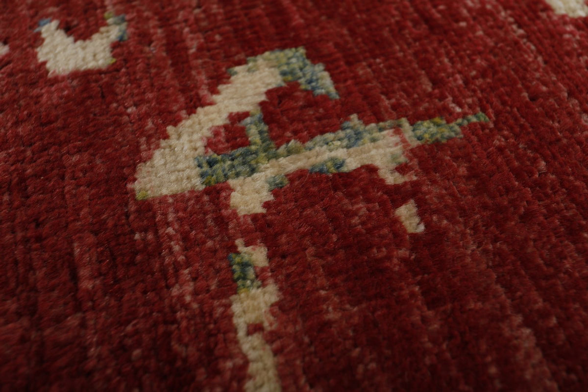 9x12 Red and Multicolor Anatolian Traditional Rug