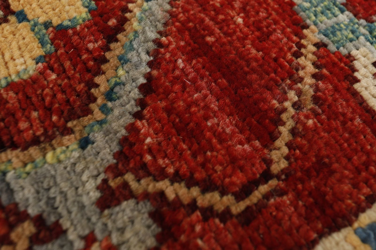 9x12 Red and Multicolor Anatolian Traditional Rug