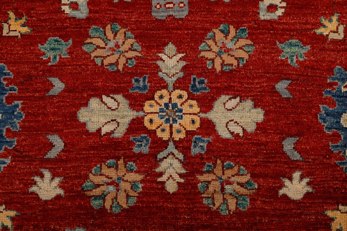 9x12 Red and Multicolor Anatolian Traditional Rug