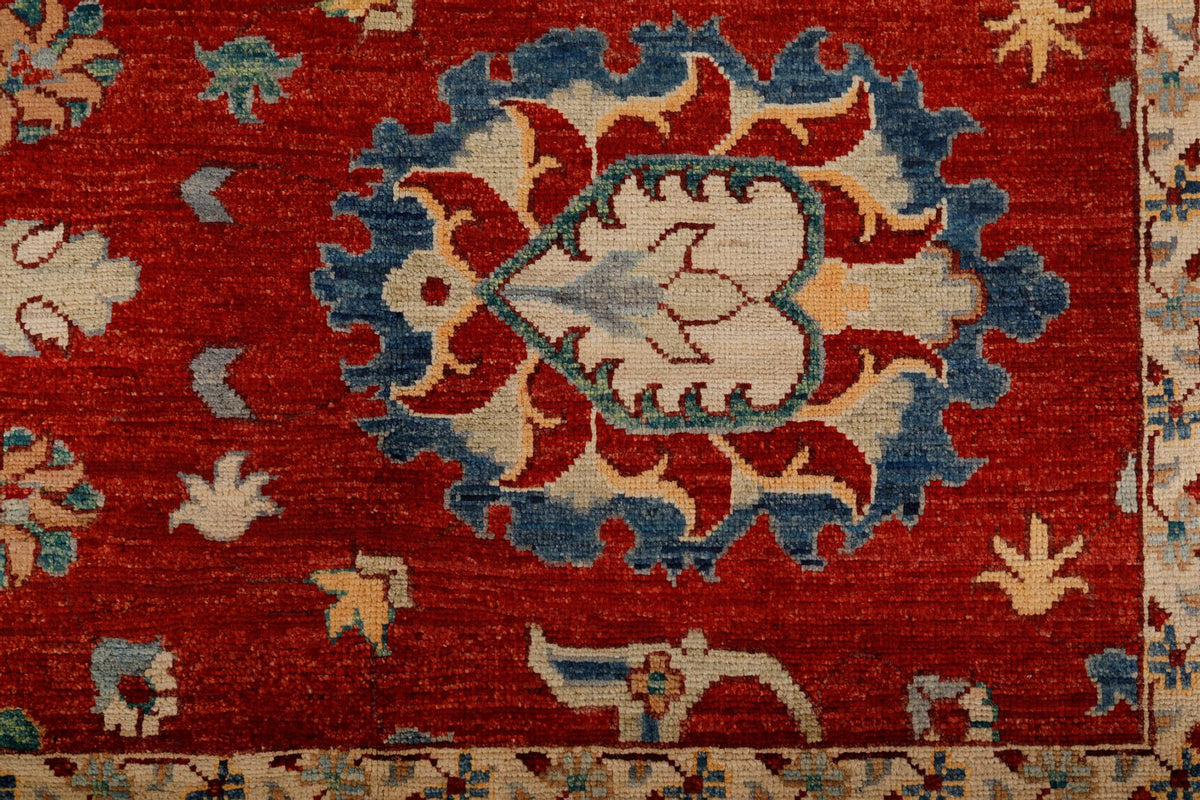 9x12 Red and Multicolor Anatolian Traditional Rug