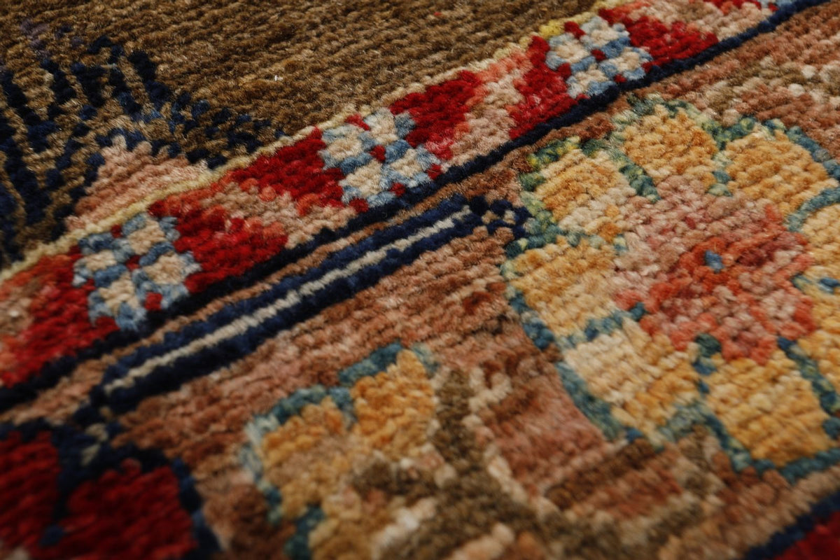 3x5 Brown and Light Camel Anatolian Traditional Rug
