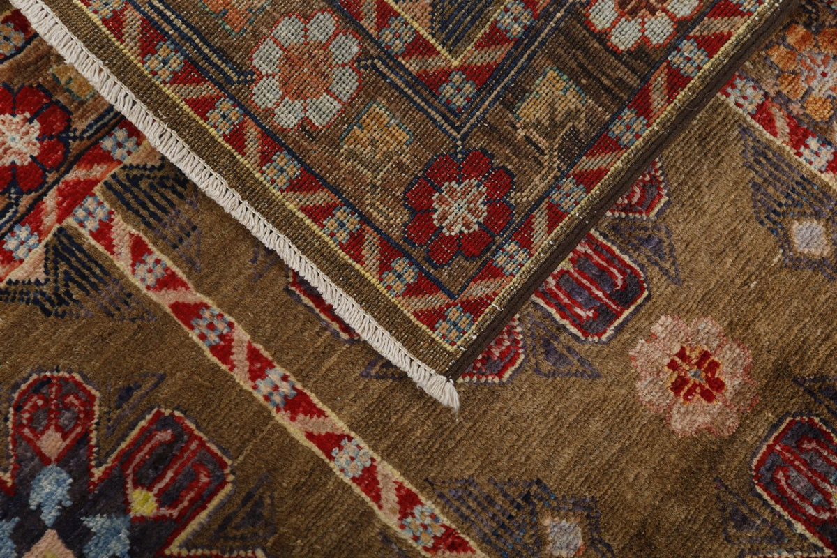 3x5 Brown and Light Camel Anatolian Traditional Rug