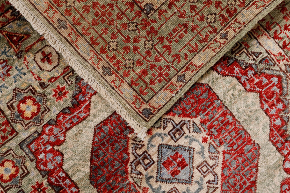 3x10 Light Blue and Multicolor Turkish Tribal Runner