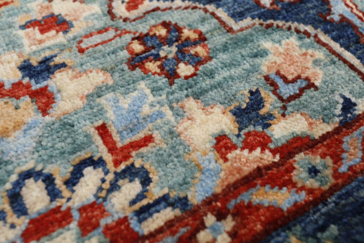 3x19 Navy and Multicolor Anatolian Traditional Runner