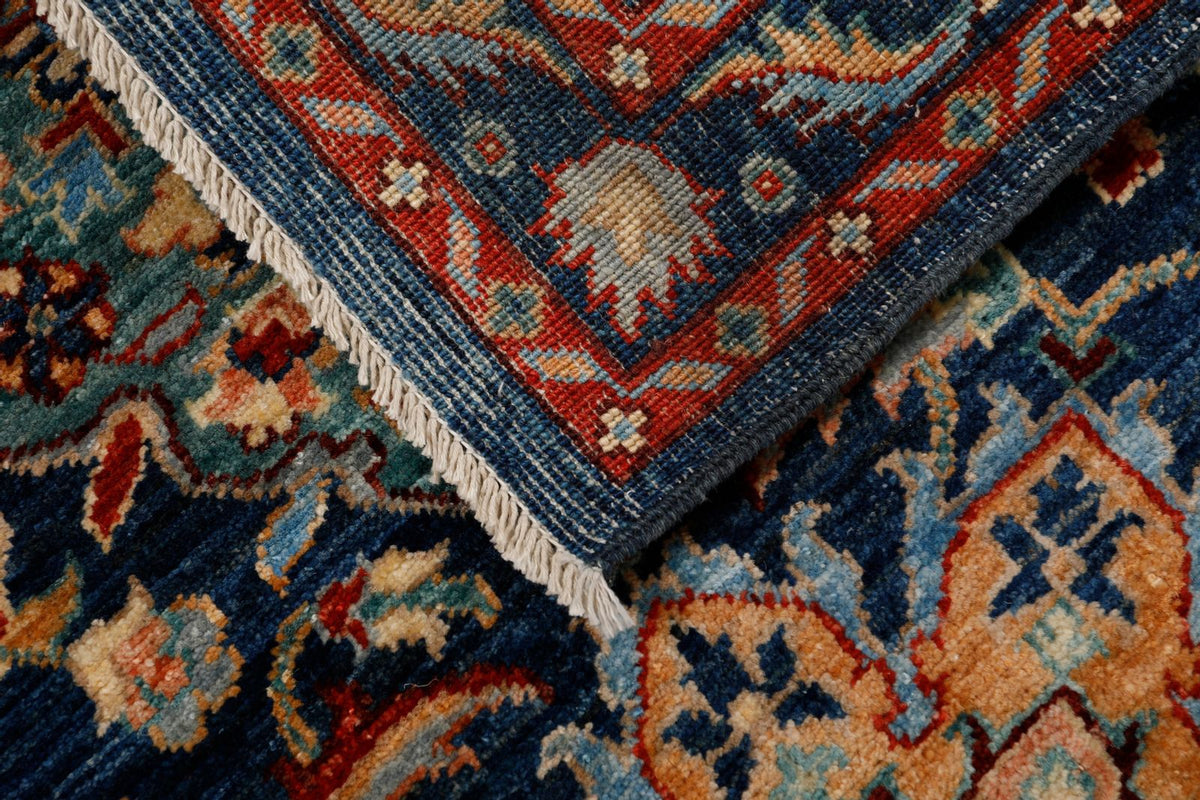 3x19 Navy and Multicolor Anatolian Traditional Runner