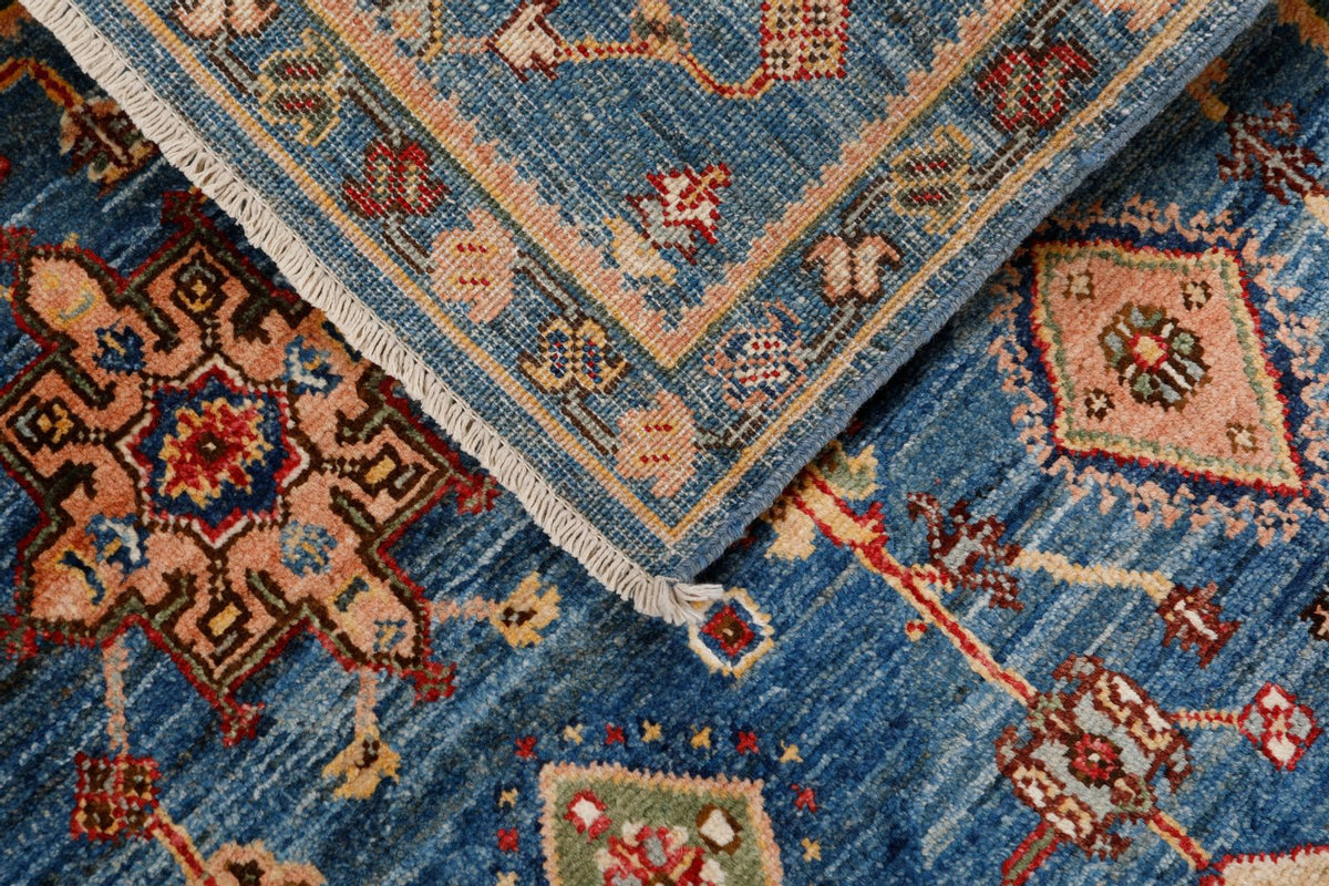 3x22 Blue and Multicolor Anatolian Traditional Runner