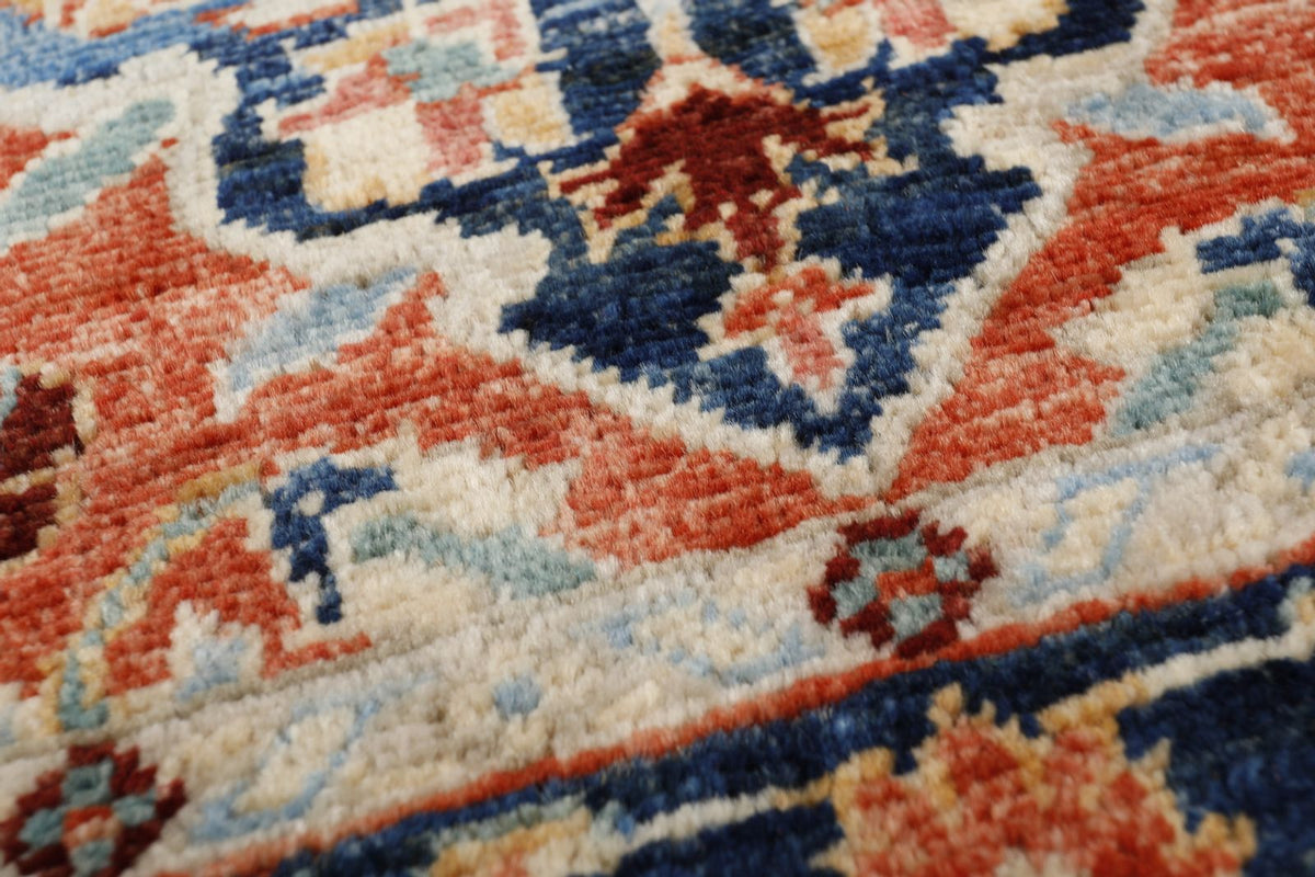 3x21 Rust and Navy Anatolian Traditional Runner