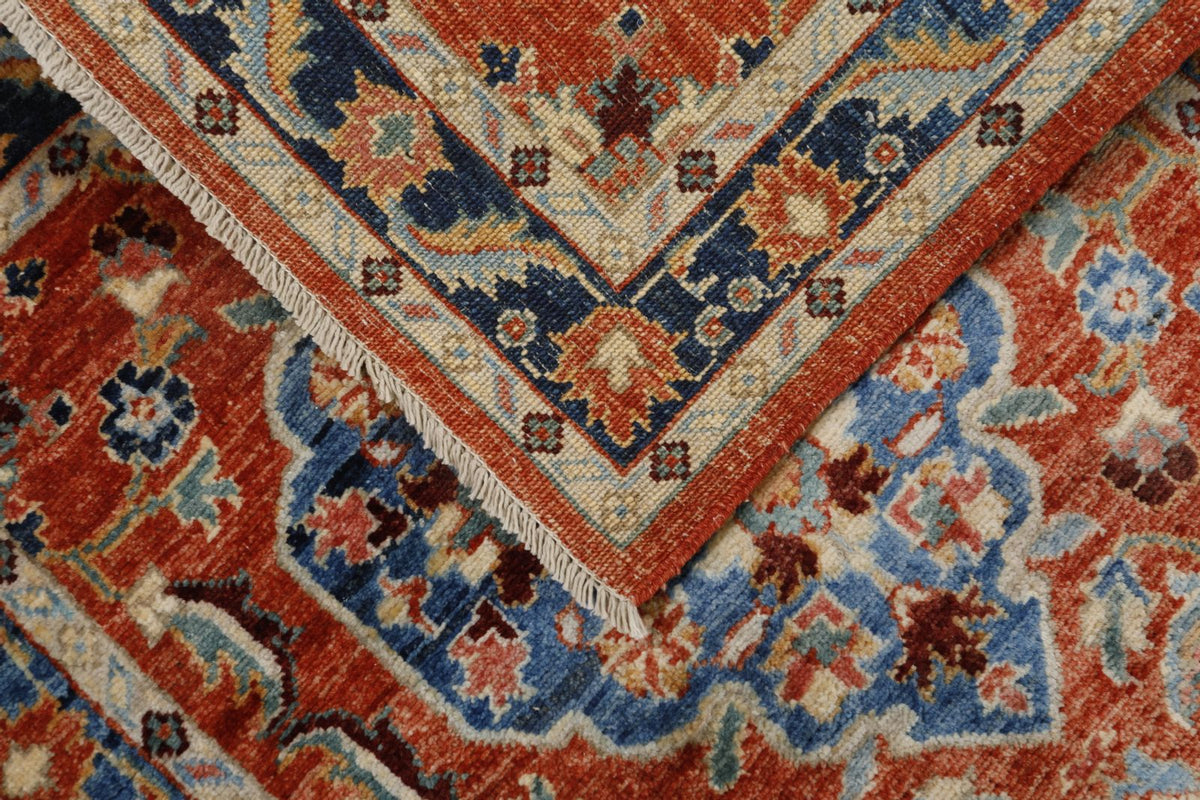 3x21 Rust and Navy Anatolian Traditional Runner