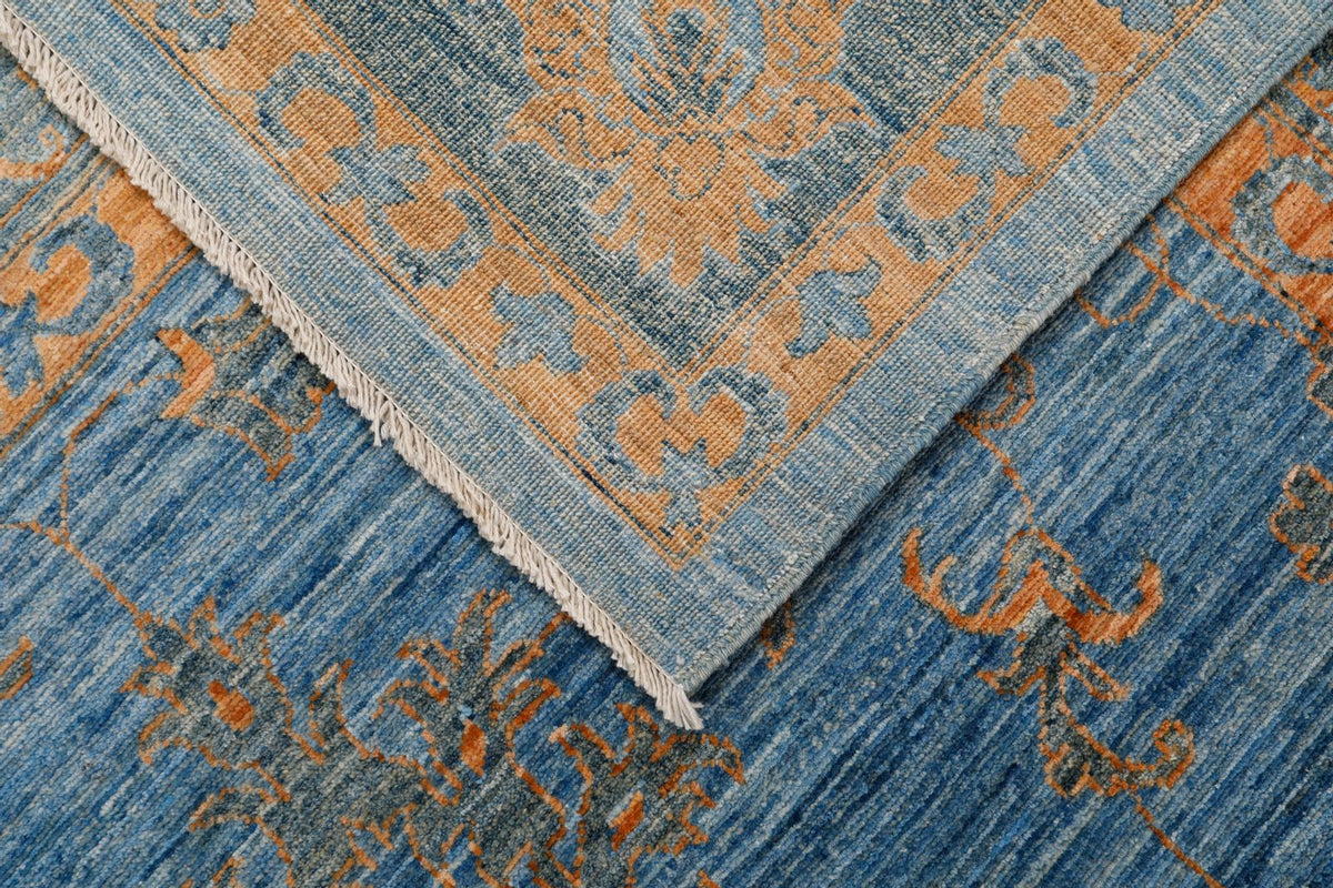 8x10 Blue and Light Blue Anatolian Traditional Rug