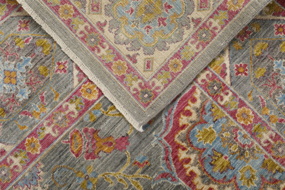 8x10 Gray and Multicolor Anatolian Traditional Rug
