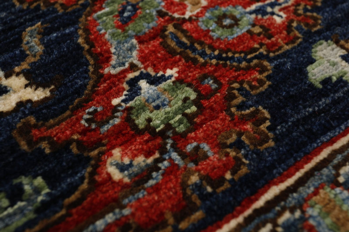 8x10 Red and Navy Anatolian Traditional Rug