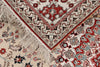 5x8 Ivory and Multicolor Turkish Silk Rug