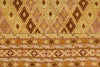 5x7 Gold and Green Turkish Tribal Rug