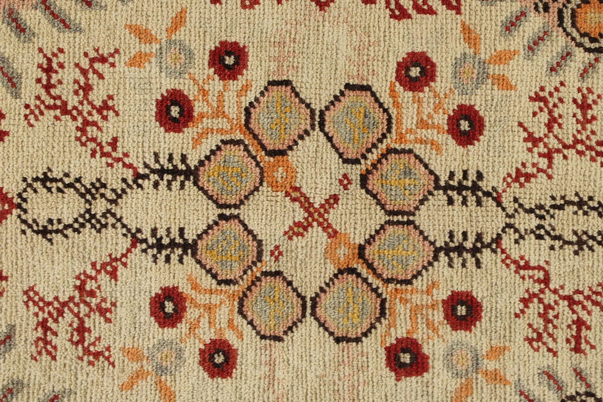 3x7 Red and Ivory Turkish Tribal Runner