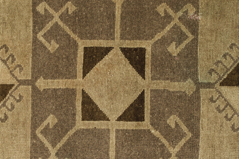 3x11 Ivory and Beige Turkish Tribal Runner