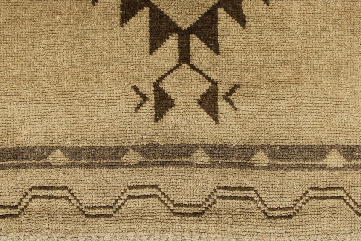 3x11 Ivory and Beige Turkish Tribal Runner