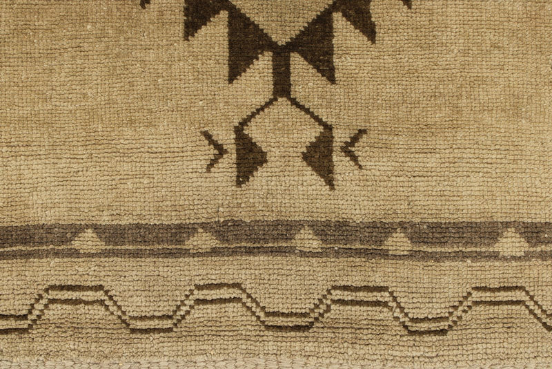 3x11 Ivory and Beige Turkish Tribal Runner
