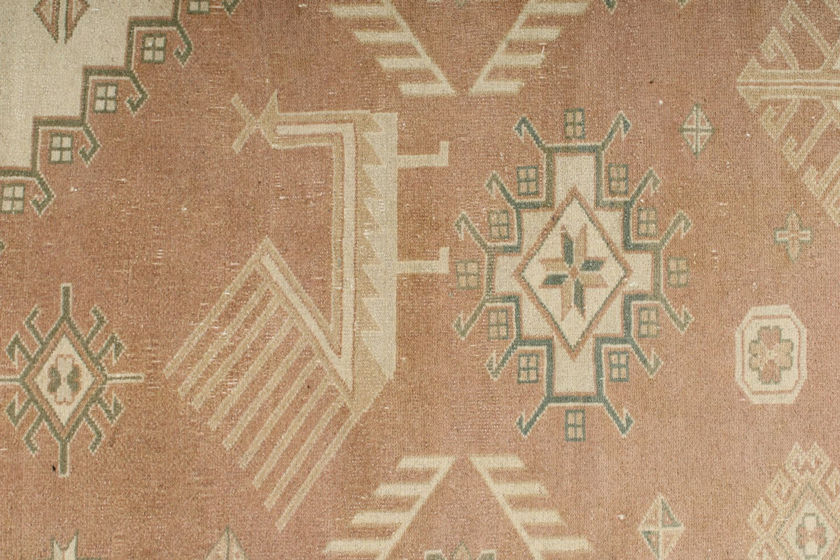 9x11 Rust and Beige Kazak Tribal Rug
