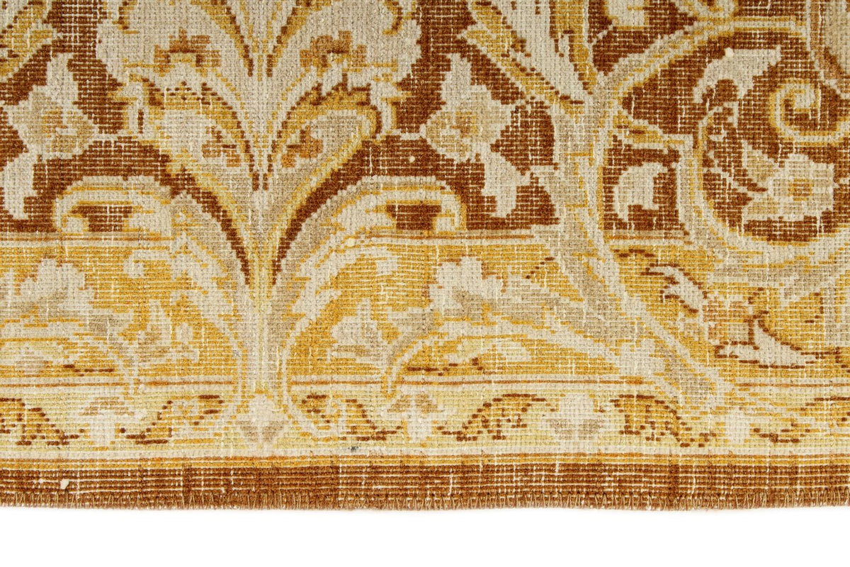 8x10 Brown and Gold Persian Traditional Rug