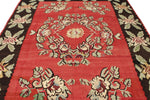 8x11 Red and Black Turkish Tribal Rug