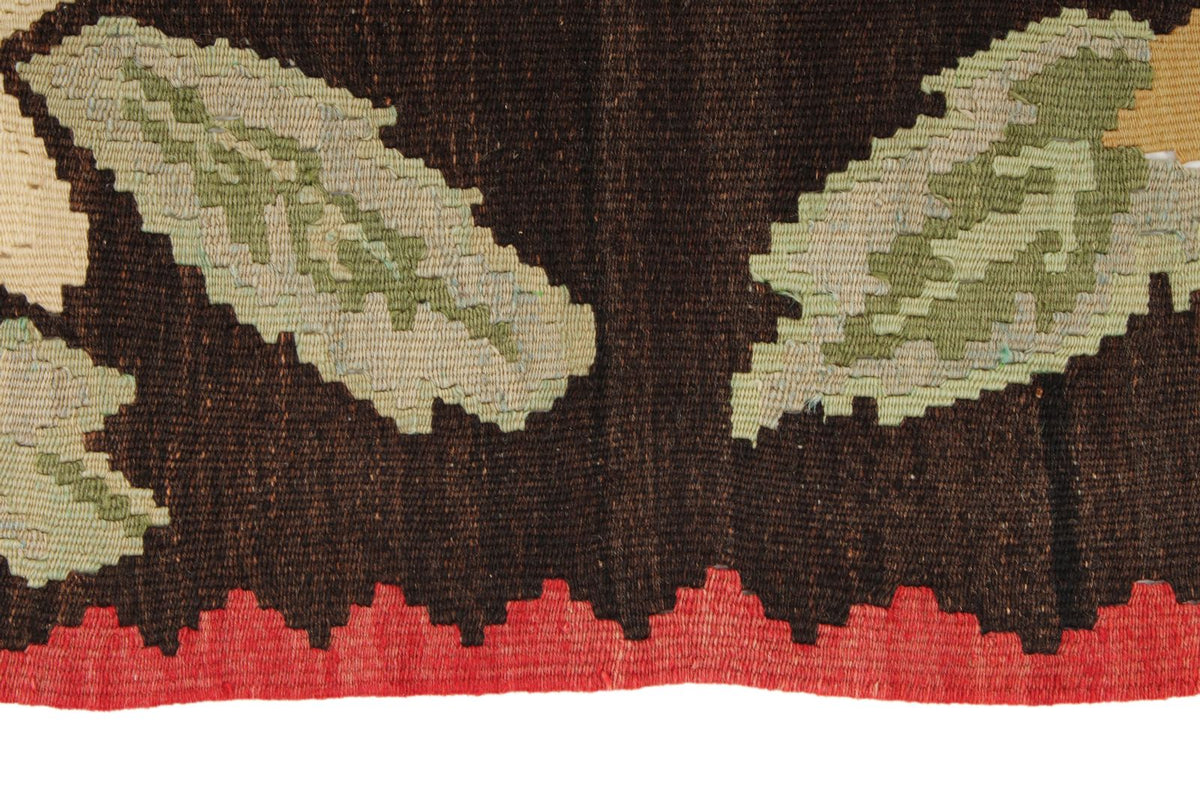 8x11 Red and Black Turkish Tribal Rug