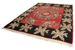 8x11 Red and Black Turkish Tribal Rug