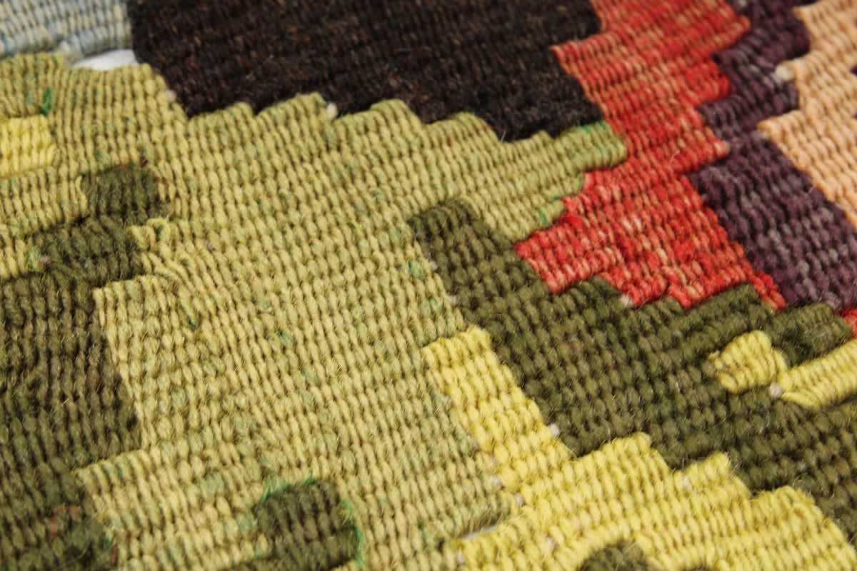 9x10 Red and Black Turkish Tribal Rug