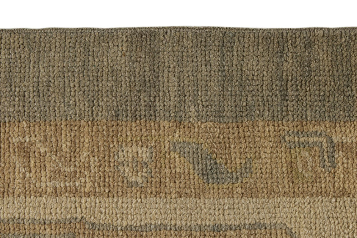13x20 Gray and Ivory Turkish Oushak Rug