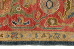 5x7 Navy and Dark Rust Turkish Oushak Rug