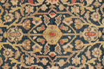 5x7 Navy and Dark Rust Turkish Oushak Rug