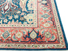 7x9 Navy and Pink Turkish Oushak Rug