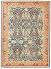 7x9 Navy and Pink Turkish Oushak Rug