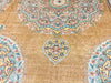 17x25 Gold and Ivory Turkish Oushak Rug