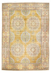 17x25 Gold and Ivory Turkish Oushak Rug