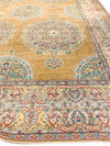 17x25 Gold and Ivory Turkish Oushak Rug