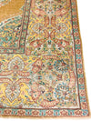 17x25 Gold and Ivory Turkish Oushak Rug