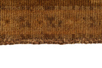 6x11 Ivory and Brown Turkish Tribal Rug