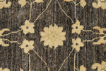 4x6 Gray and Ivory Turkish Oushak Rug