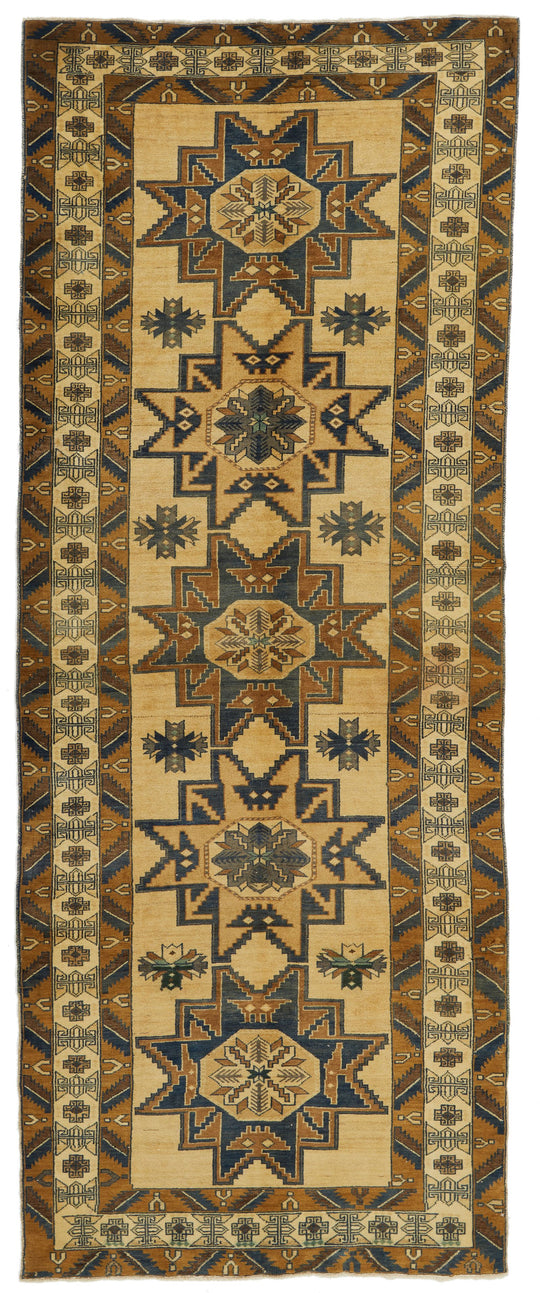 4x11 Ivory Turkish Tribal Runner
