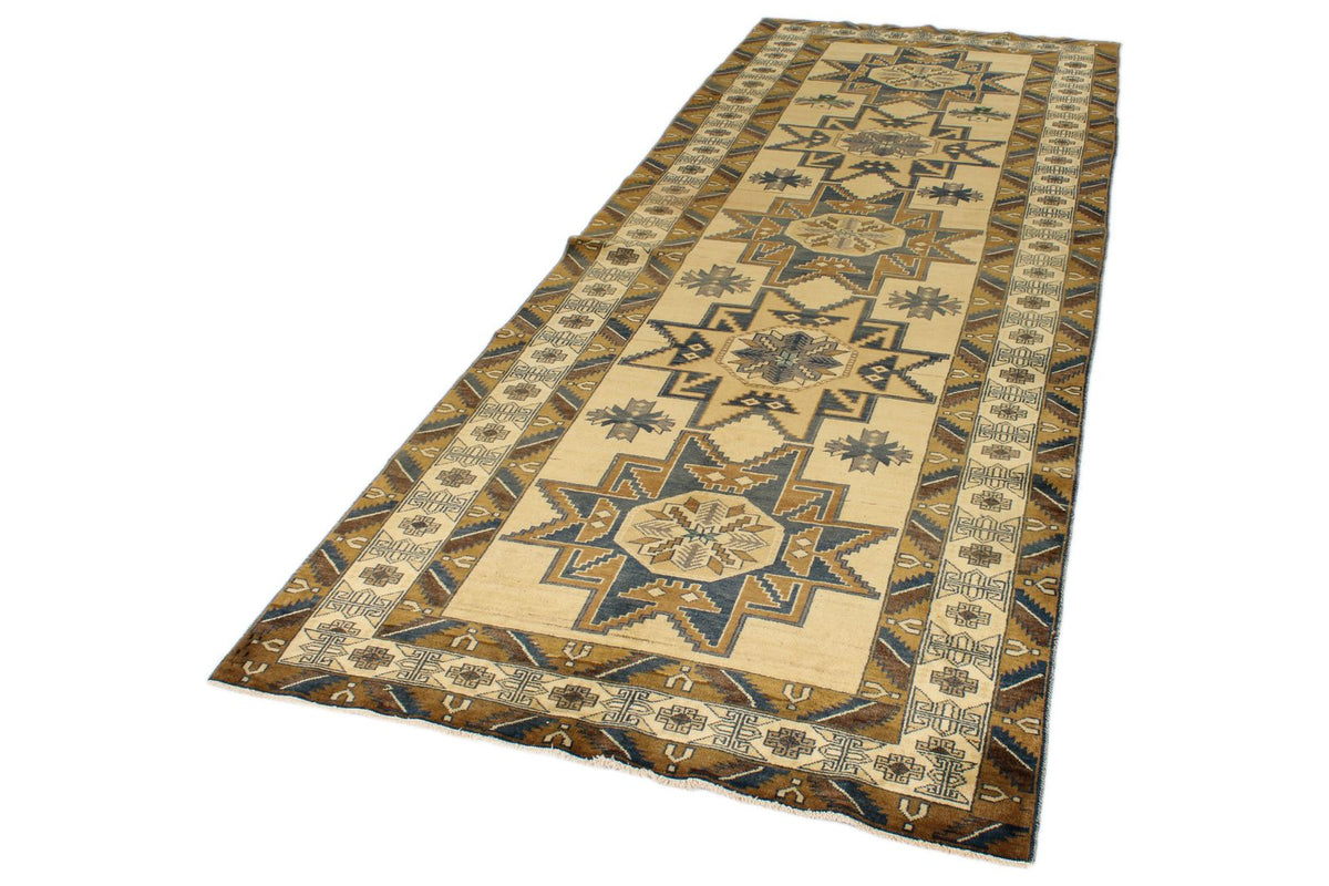4x11 Ivory Turkish Tribal Runner