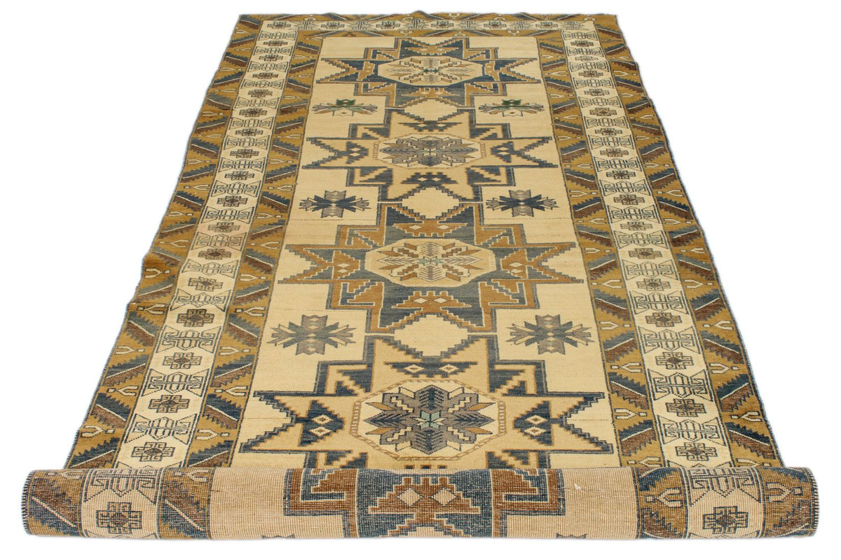 4x11 Ivory Turkish Tribal Runner
