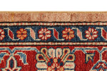 6x9 Peach and Red Kazak Tribal Rug